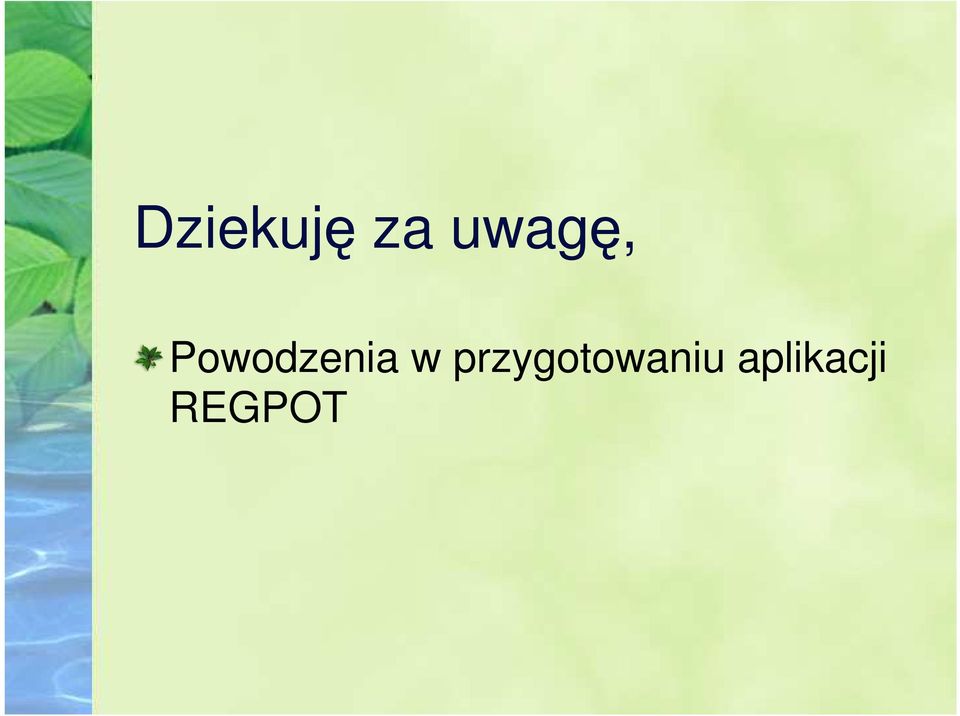 Powodzenia w