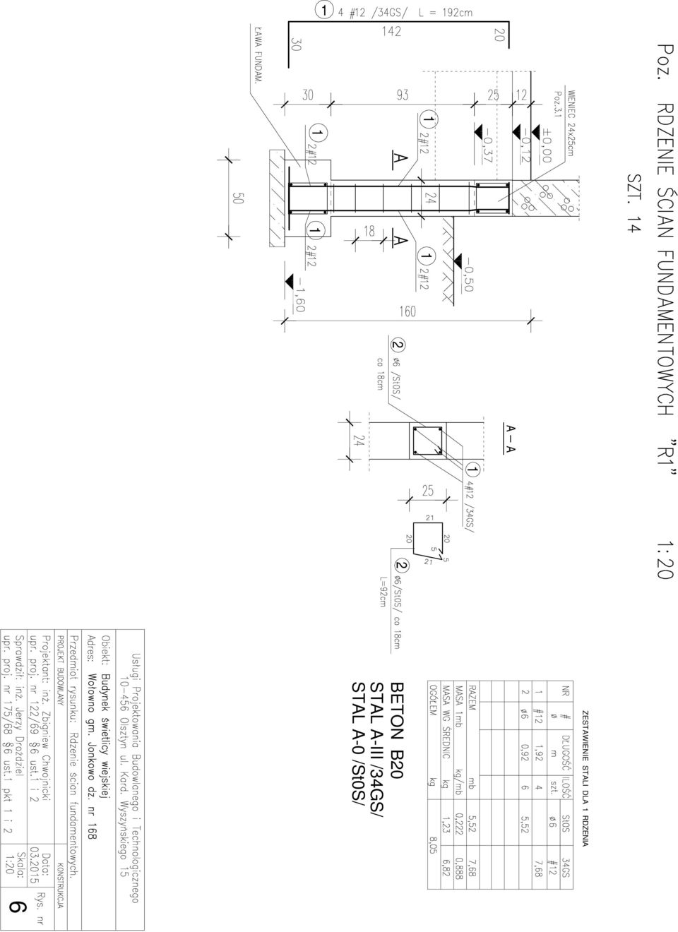 BETON B0 STAL A-III