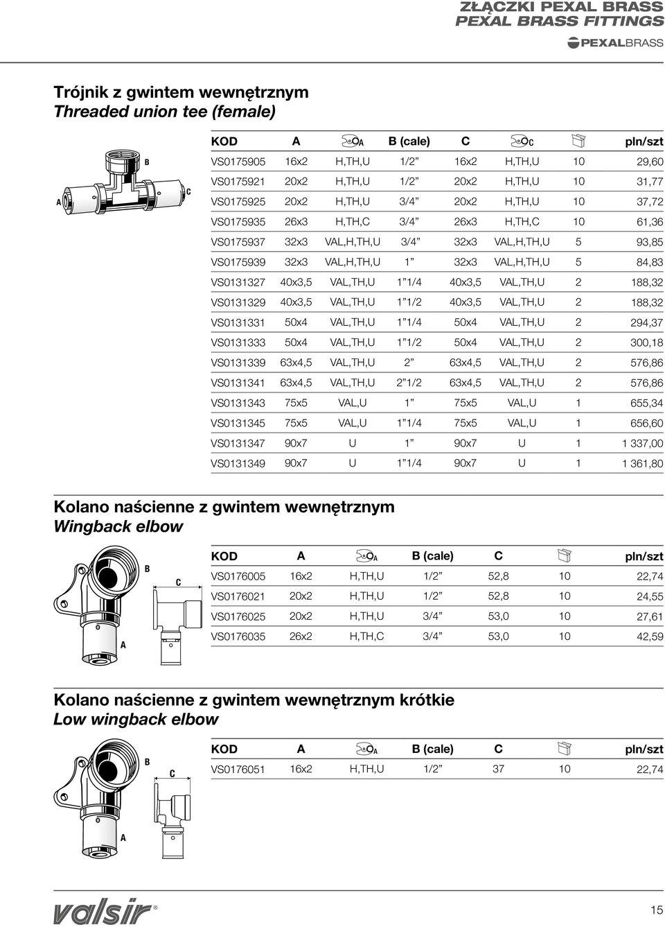 VL,H,TH,U 5 84,83 VS0131327 40x3,5 VL,TH,U 1 1/4 40x3,5 VL,TH,U 2 188,32 VS0131329 40x3,5 VL,TH,U 1 1/2 40x3,5 VL,TH,U 2 188,32 VS0131331 50x4 VL,TH,U 1 1/4 50x4 VL,TH,U 2 294,37 VS0131333 50x4