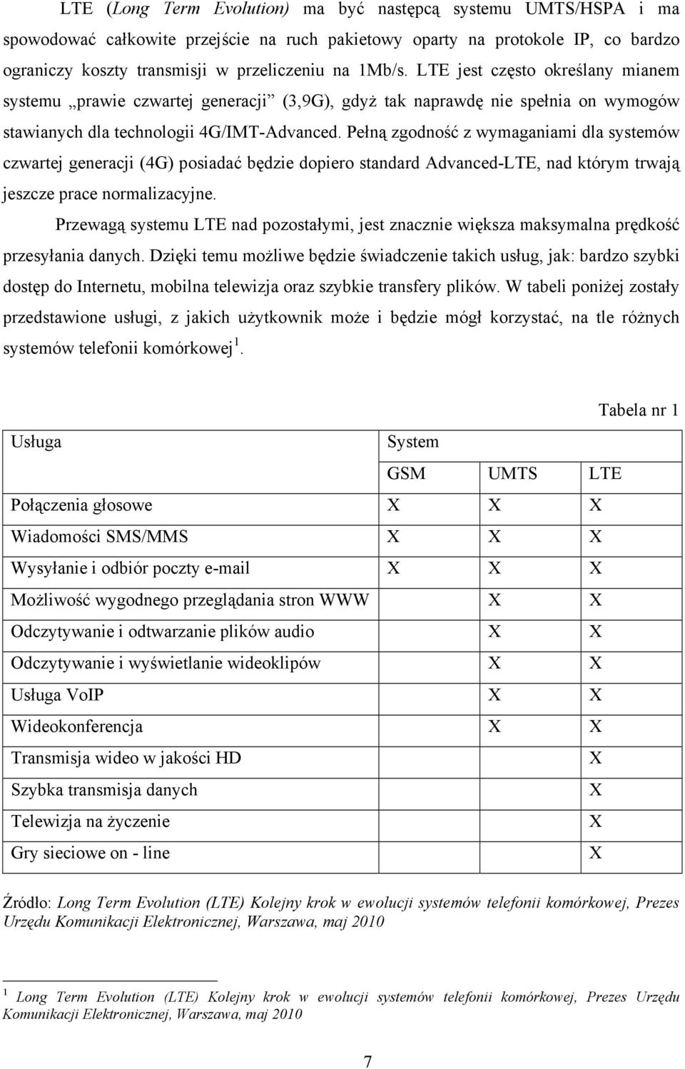 Pełną zgodność z wymaganiami dla systemów czwartej generacji (4G) posiadać będzie dopiero standard Advanced-LTE, nad którym trwają jeszcze prace normalizacyjne.