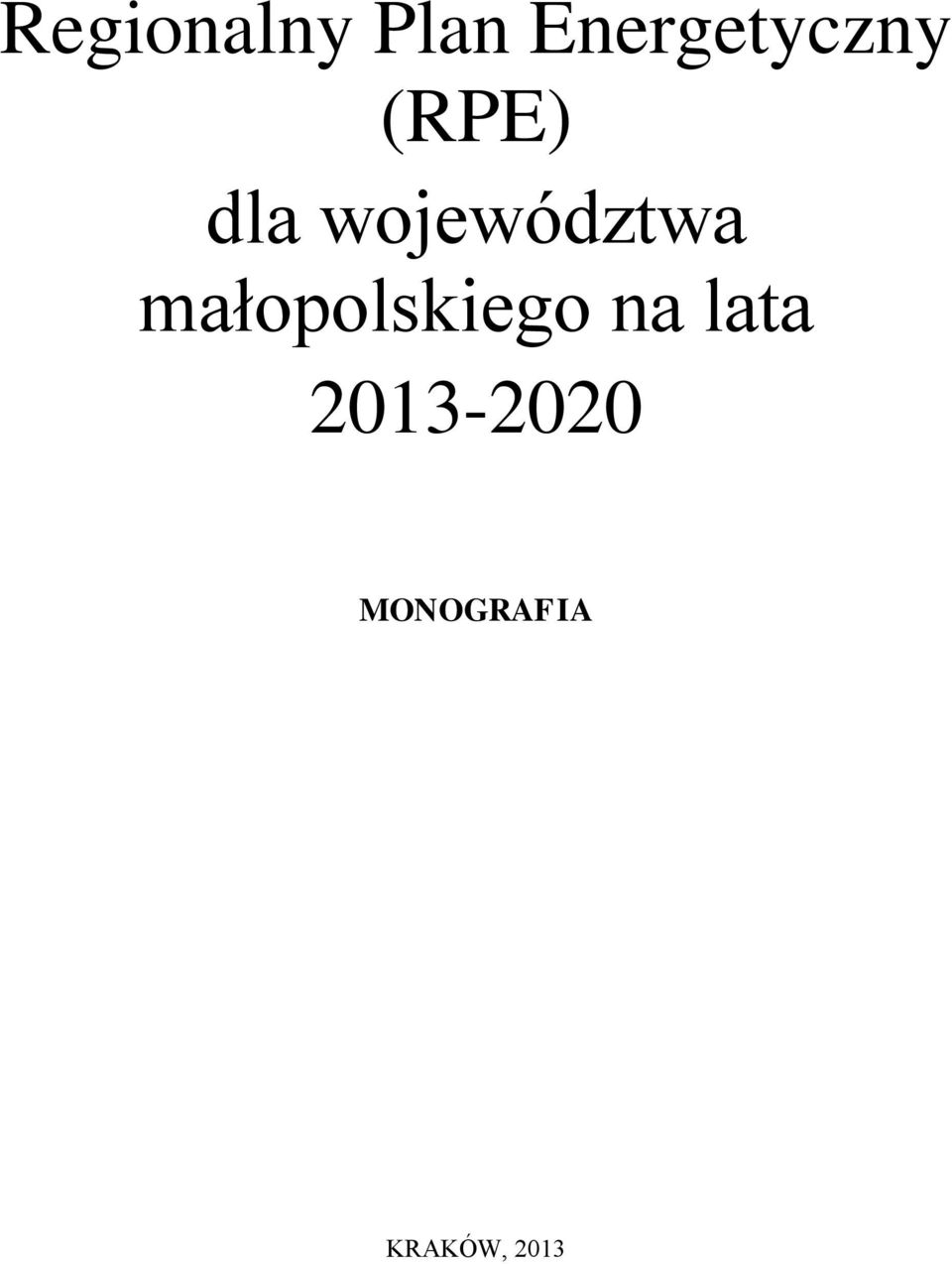 województwa małopolskiego