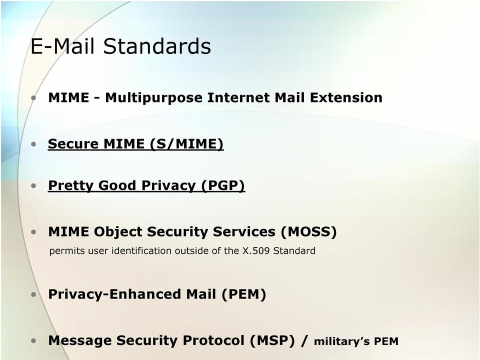 (MOSS) permits user identification outside of the X.