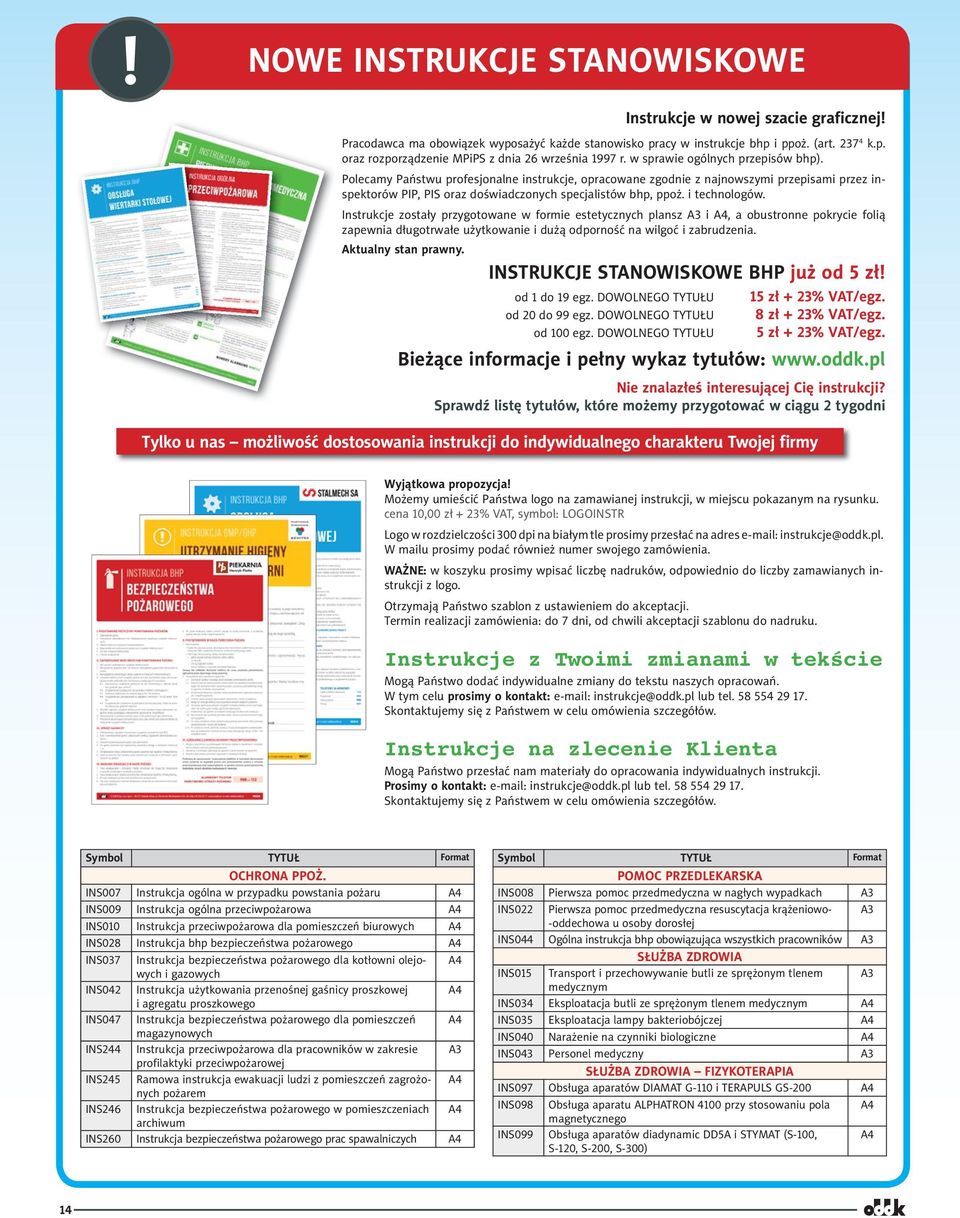 i technologów. Instrukcje zostały przygotowane w formie estetycznych plansz A3 i, a obustronne pokrycie folią zapewnia długotrwałe użytkowanie i dużą odporność na wilgoć i zabrudzenia.