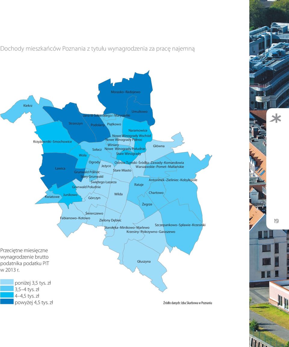 Warszawskie Pomet Maltańskie Stare Miasto Świętego Łazarza Grunwald Południe Kwiatowe Junikowo Umultowo Górczyn Wilda Antoninek Zieliniec Kobylepole Rataje Chartowo Żegrze Świerczewo Fabianowo Kotowo