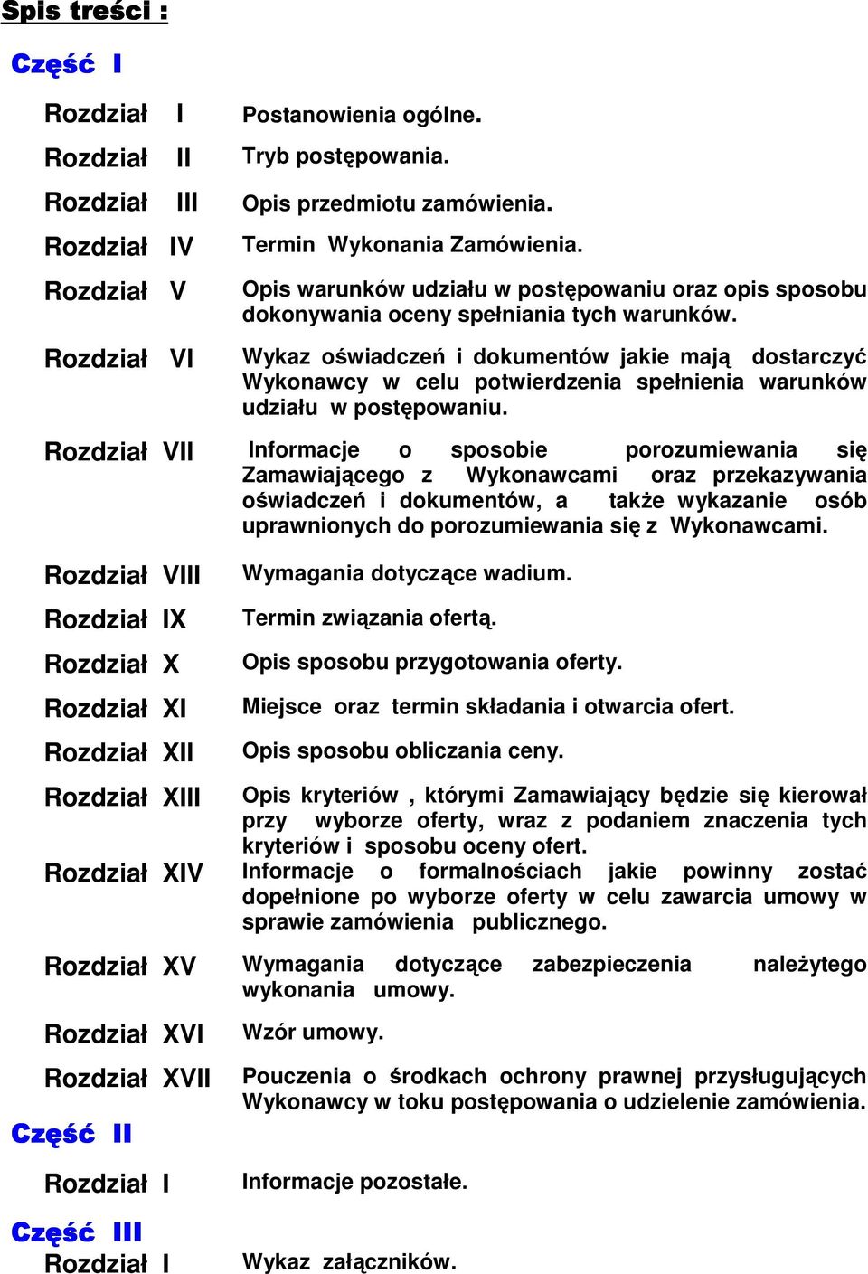 Wykaz oświadczeń i dokumentów jakie mają dostarczyć Wykonawcy w celu potwierdzenia spełnienia warunków udziału w postępowaniu.