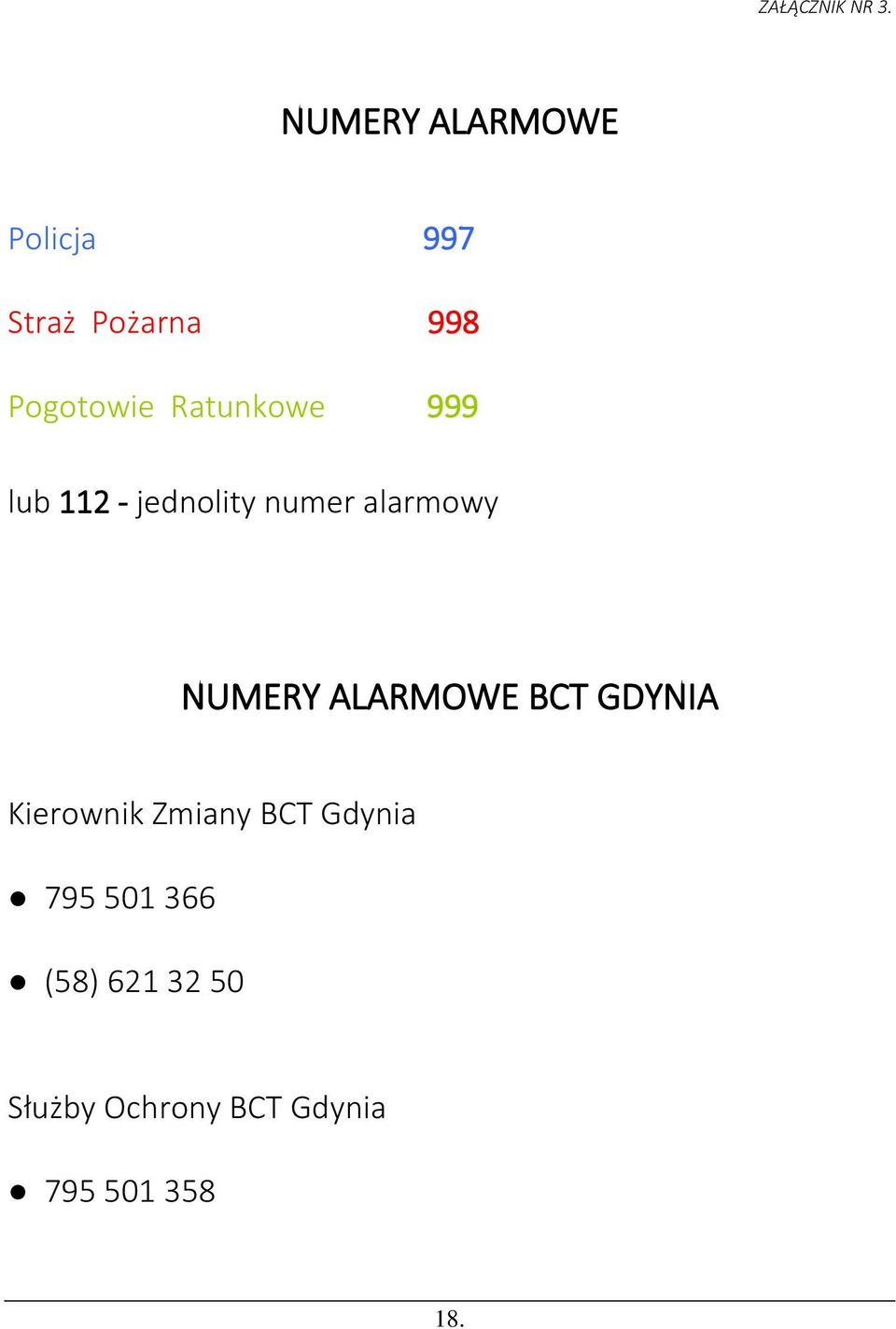 Ratunkowe 999 lub 112 - jednolity numer alarmowy NUMERY