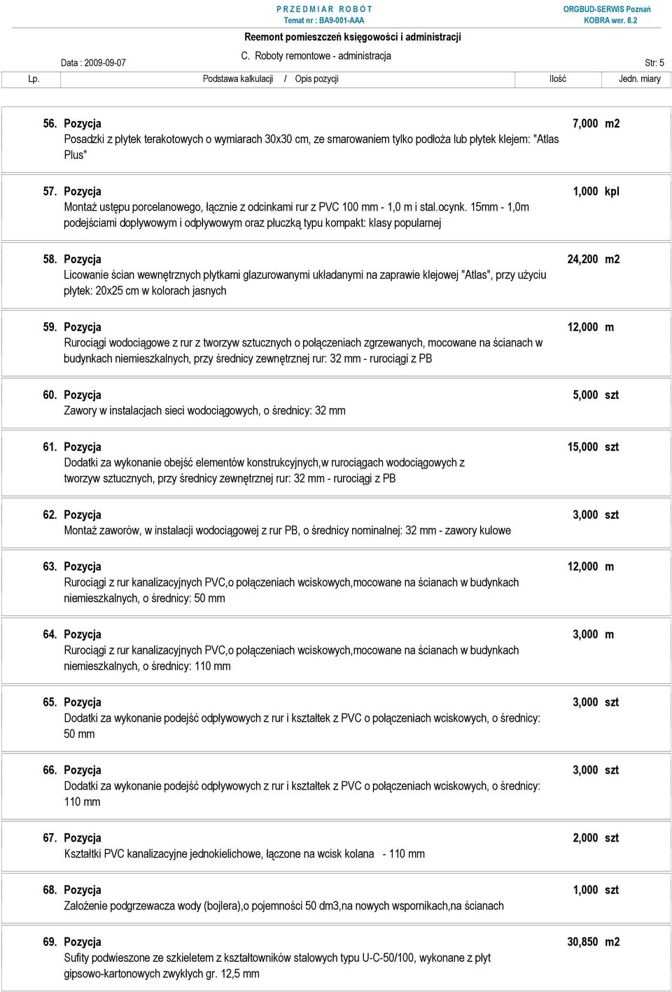 15mm - 1,0m podejściami dopływowym i odpływowym oraz płuczką typu kompakt: klasy popularnej 58.