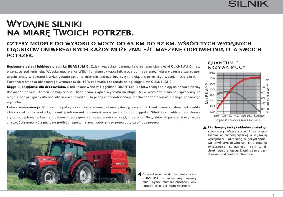 Dzięki wszechstronnemu i zwrotnemu ciągnikowi QUANTUM C masz wszystko pod kontrolą.