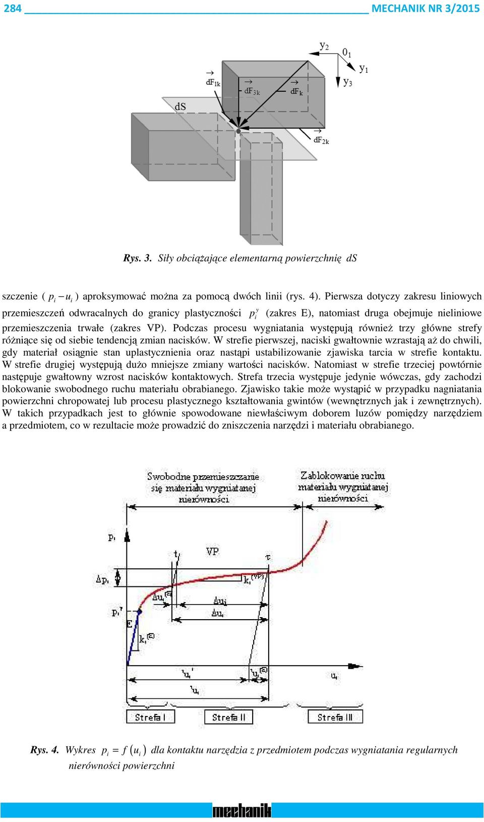 odczas procesu wygnatana występują równeż trzy główne strefy różnące sę od sebe tendencją zman nacsów.