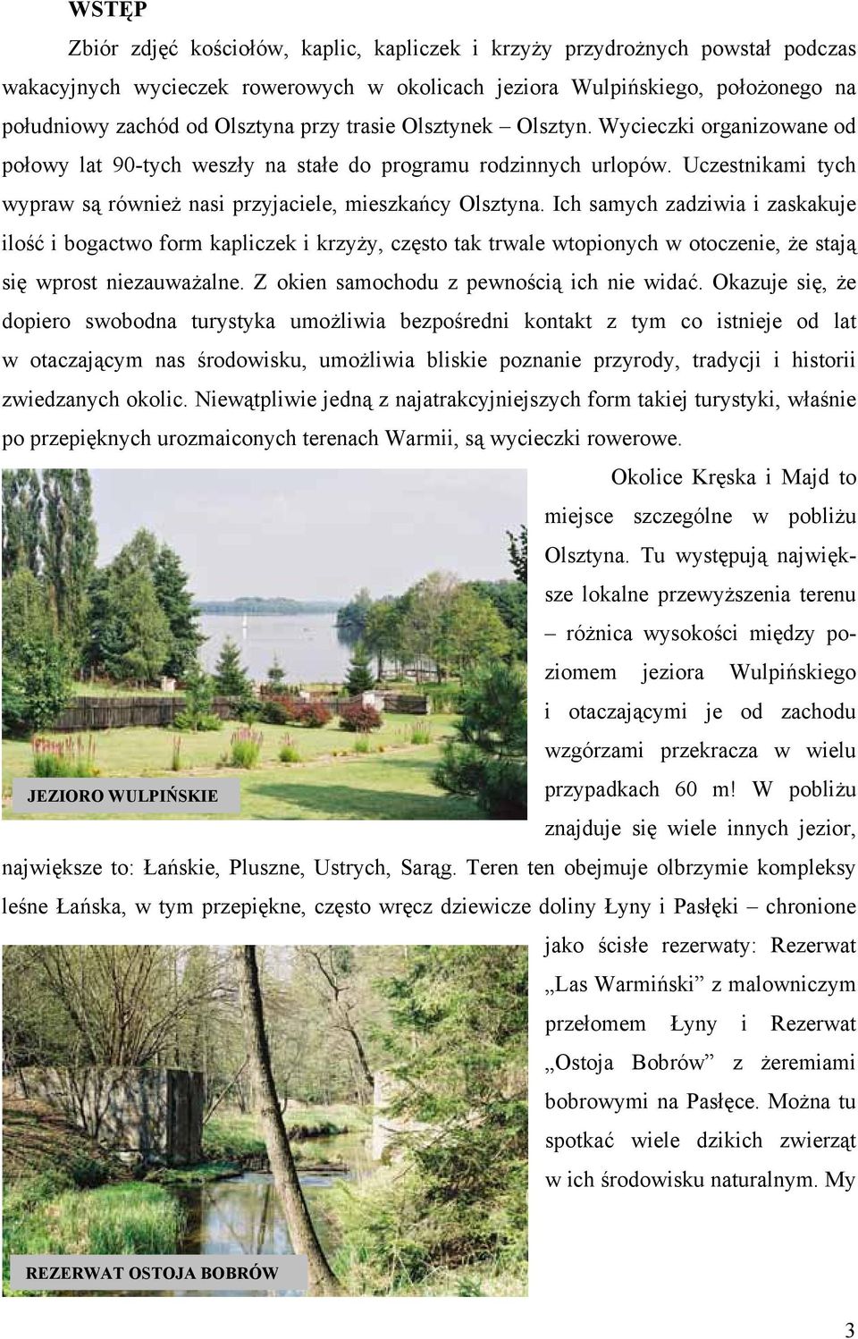Ich samych zadziwia i zaskakuje ilość i bogactwo form kapliczek i krzyży, często tak trwale wtopionych w otoczenie, że stają się wprost niezauważalne. Z okien samochodu z pewnością ich nie widać.
