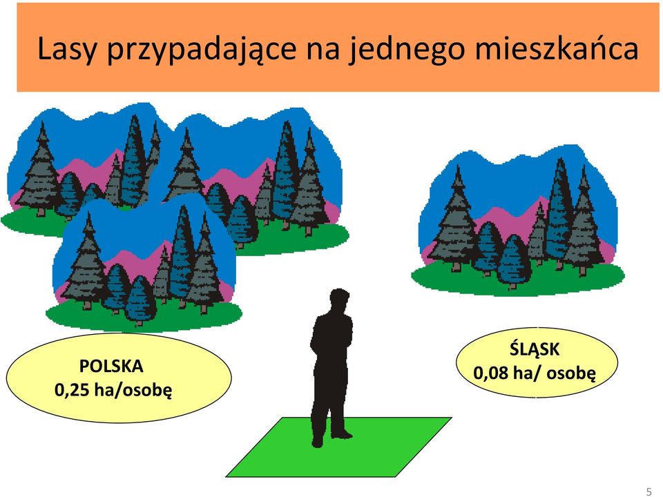 POLSKA 0,25 ha/osobę