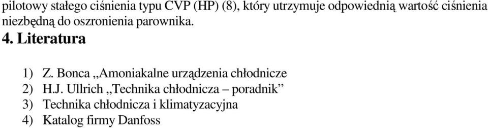 Bonca Amoniakalne urządzenia chłodnicze 2) H.J.