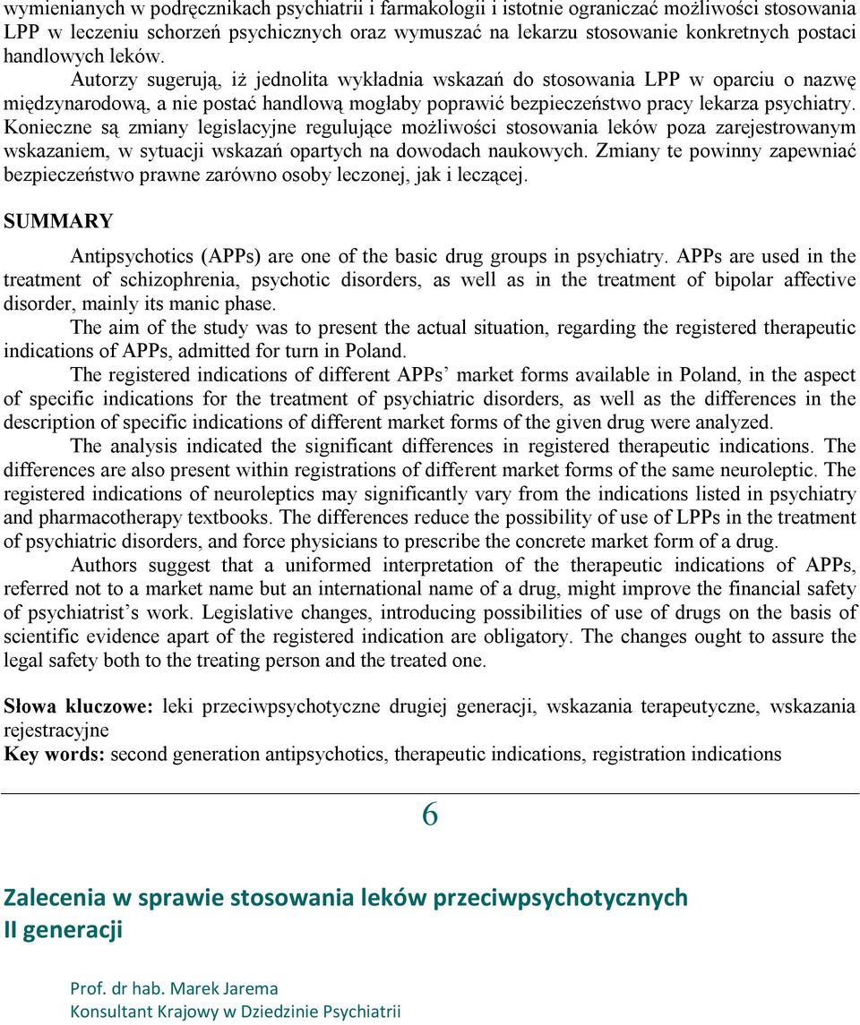 Konieczne są zmiany legislacyjne regulujące możliwości stosowania leków poza zarejestrowanym wskazaniem, w sytuacji wskazań opartych na dowodach naukowych.