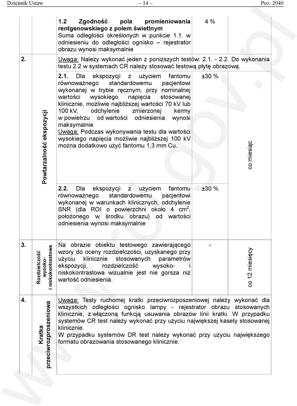 nominalnej wartości wysokiego napięcia stosowanej klinicznie, możliwie najbliższej wartości 70 kv lub 100 kv, odchylenie zmierzonej kermy w powietrzu od wartości odniesienia wynosi Uwaga: Podczas