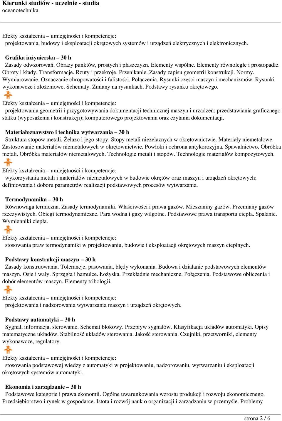 Oznaczanie chropowatości i falistości. Połączenia. Rysunki części maszyn i mechanizmów. Rysunki wykonawcze i złożeniowe. Schematy. Zmiany na rysunkach. Podstawy rysunku okrętowego.