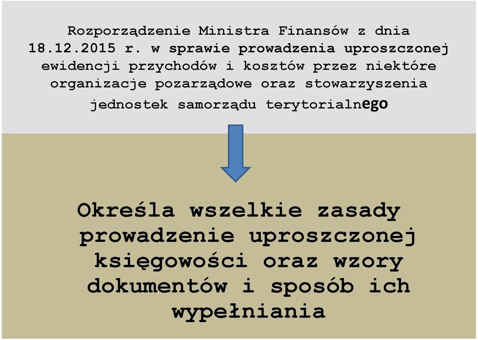 organizacje pozarządowe oraz stowarzyszenia jednostek samorządu terytorialnego