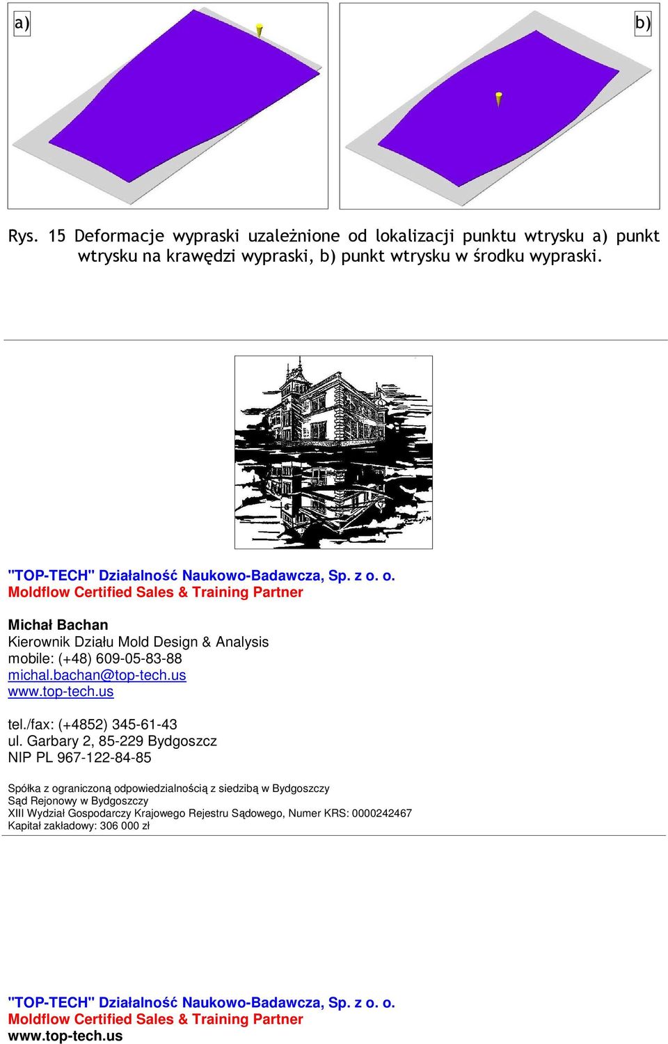 wypraski. Michał Bachan Kierownik Działu Mold Design & Analysis mobile: (+48) 609-05-83-88 michal.bachan@top-tech.us tel.
