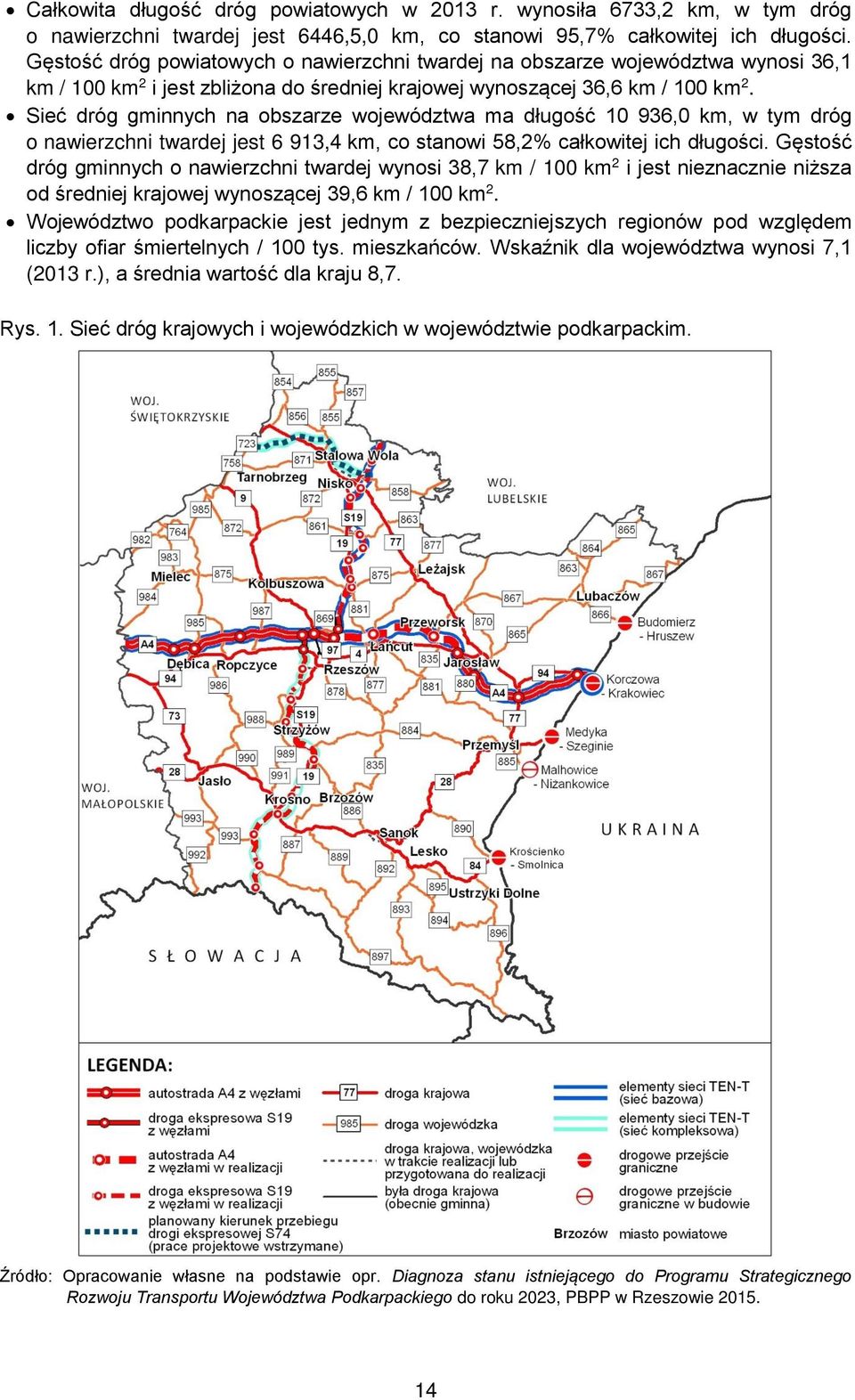 Sieć dróg gminnych na obszarze województwa ma długość 10 936,0 km, w tym dróg o nawierzchni twardej jest 6 913,4 km, co stanowi 58,2% całkowitej ich długości.