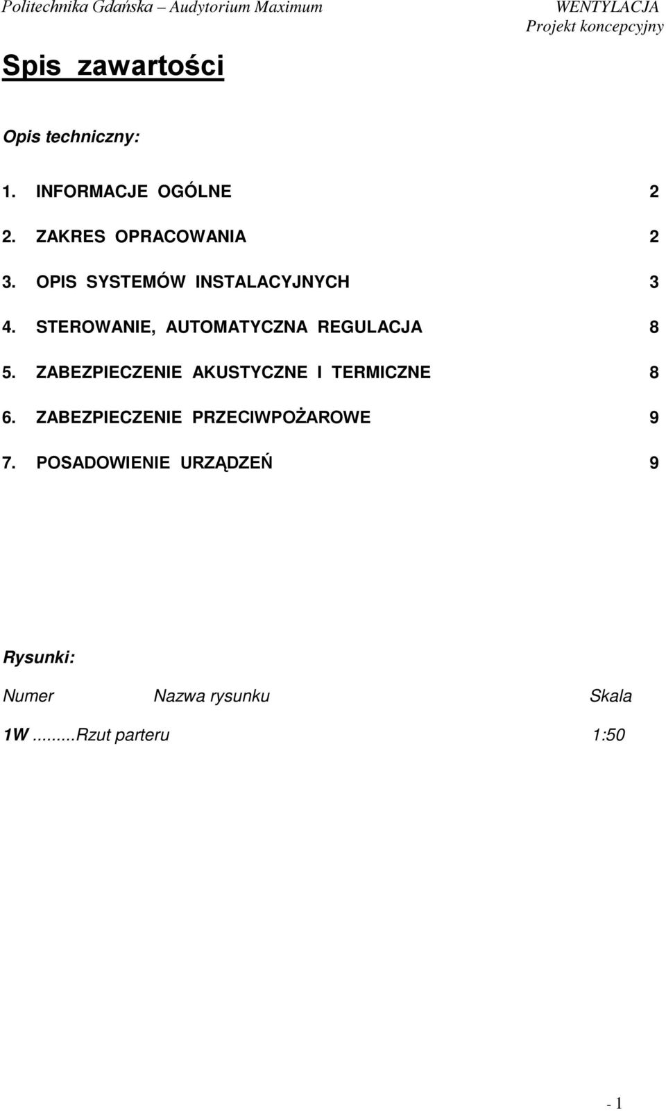 STEROWANIE, AUTOMATYCZNA REGULACJA 8 5.