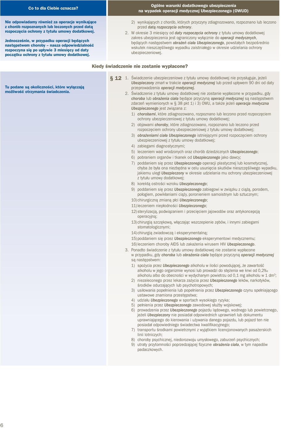 2) wynikających z chorób, których przyczyny zdiagnozowano, rozpoznano lub leczono przed datą rozpoczęcia ochrony. 2.