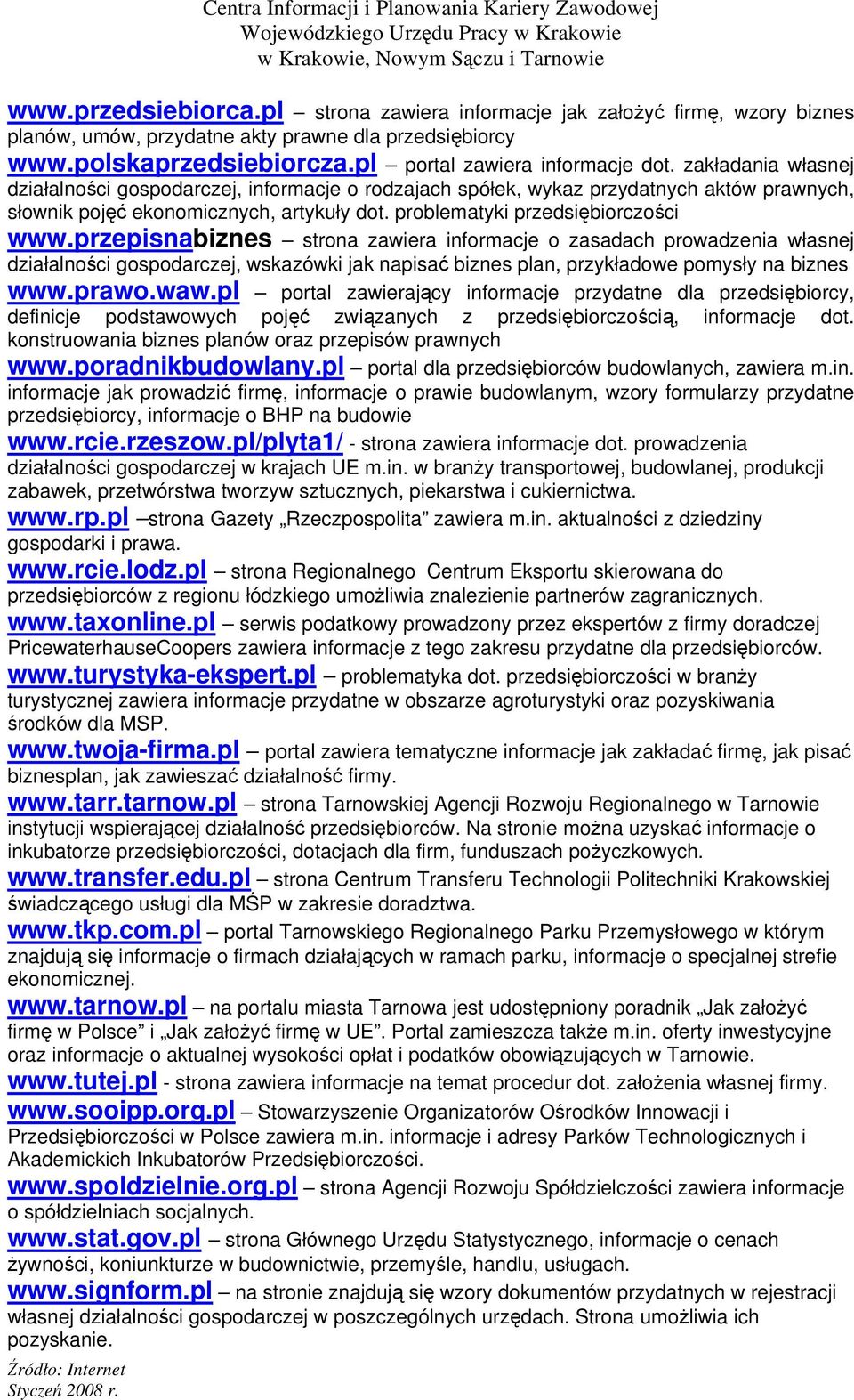 przepisnabiznes strona zawiera informacje o zasadach prowadzenia własnej działalności gospodarczej, wskazówki jak napisać biznes plan, przykładowe pomysły na biznes www.prawo.waw.