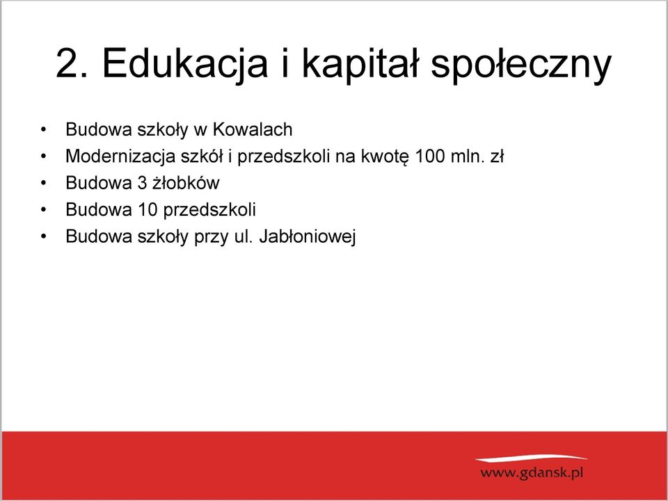 na kwotę 100 mln.