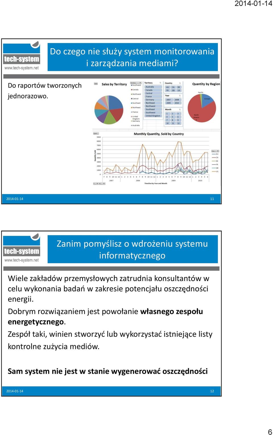 wykonania badań w zakresie potencjału oszczędności energii. Dobrym rozwiązaniem jest powołanie własnego zespołu energetycznego.