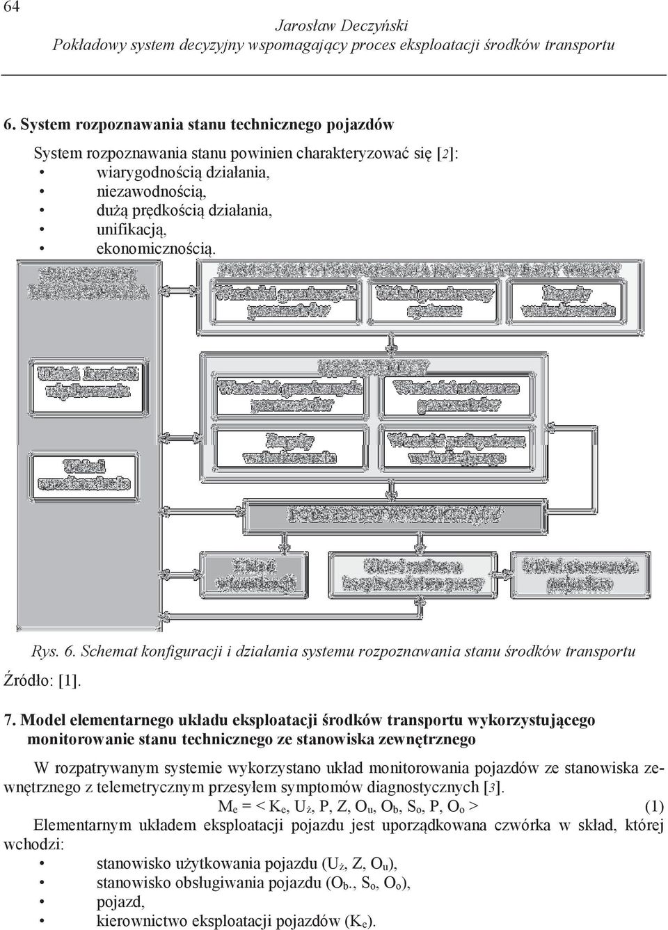 Rys. 6. Schemat konfiguracji i działania systemu rozpoznawania stanu rodków transportu ródło: [1]. 7.