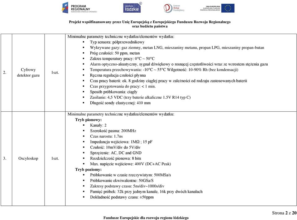 Ręczna regulacja czułości płynna Czas pracy baterii: ok. 8 godziny ciągłej pracy w zależności od rodzaju zastosowanych baterii Czas przygotowania do pracy: < 1 min.