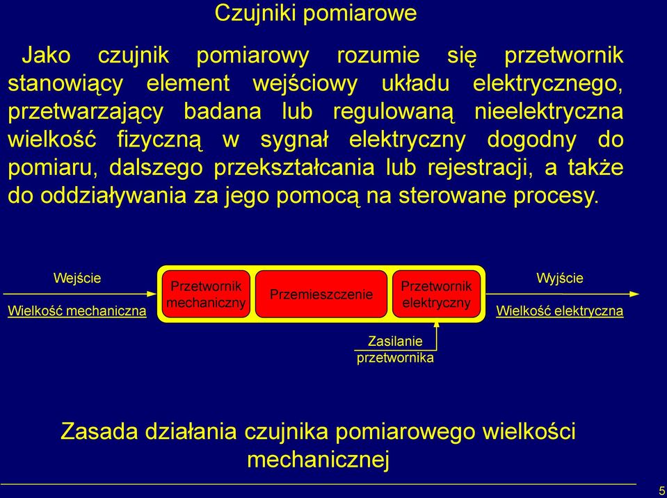 rejestracji, a także do oddziaływania za jego pomocą na sterowane procesy.