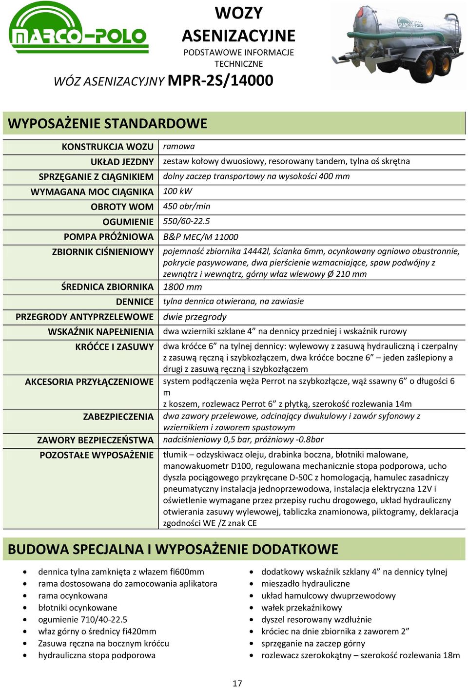 WSKAŹNIK NAPEŁNIENIA dwa wzierniki szklane 4 na dennicy przedniej i wskaźnik rurowy KRÓDCE I ZASUWY dwa kródce 6 na tylnej dennicy: wylewowy z zasuwą hydrauliczną i czerpalny z zasuwą ręczną i