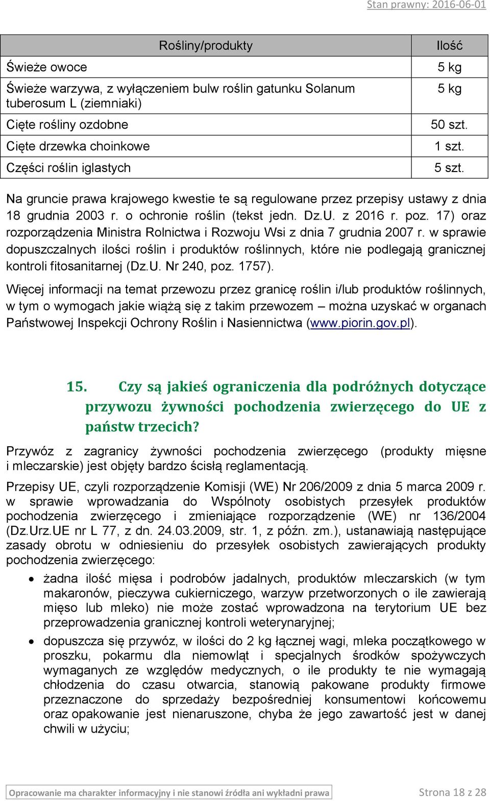 17) oraz rozporządzenia Ministra Rolnictwa i Rozwoju Wsi z dnia 7 grudnia 2007 r.