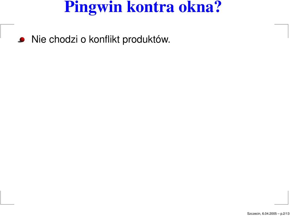 konflikt produktów.