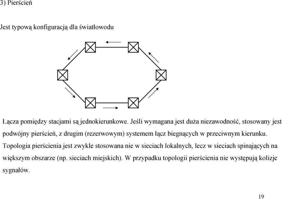 biegnących w przeciwnym kierunku.