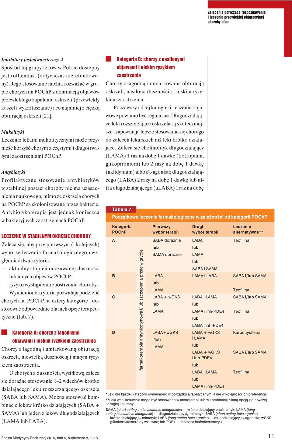 Mukolityki Leczenie lekami mukolitycznymi może przynieść korzyść chorym z częstymi i długotrwałymi zaostrzeniami POChP.