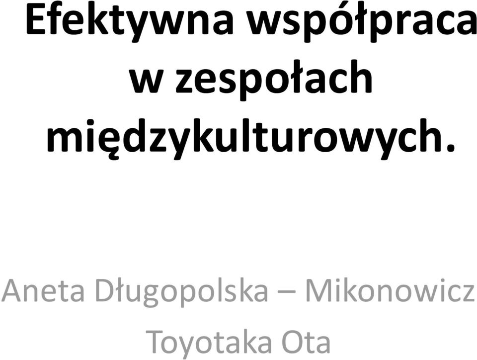 międzykulturowych.