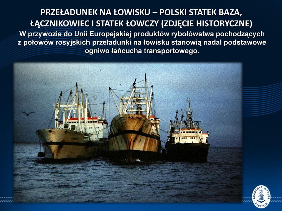 produktów rybołówstwa pochodzących z połowów rosyjskich