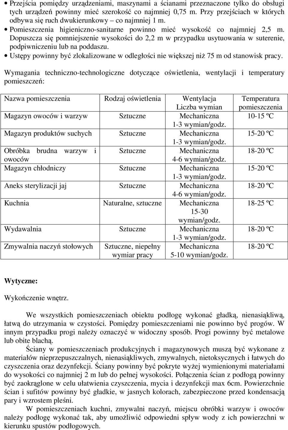 Dopuszcza się pomniejszenie wysokości do 2,2 m w przypadku usytuowania w suterenie, podpiwniczeniu lub na poddaszu.