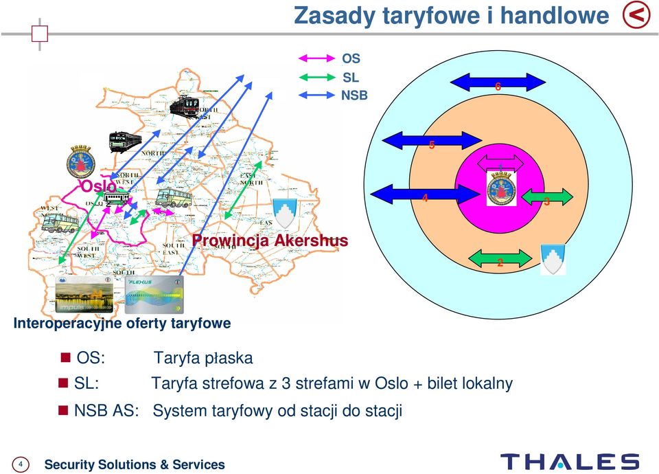 płaska SL: Taryfa strefowa z 3 strefami w Oslo + bilet lokalny