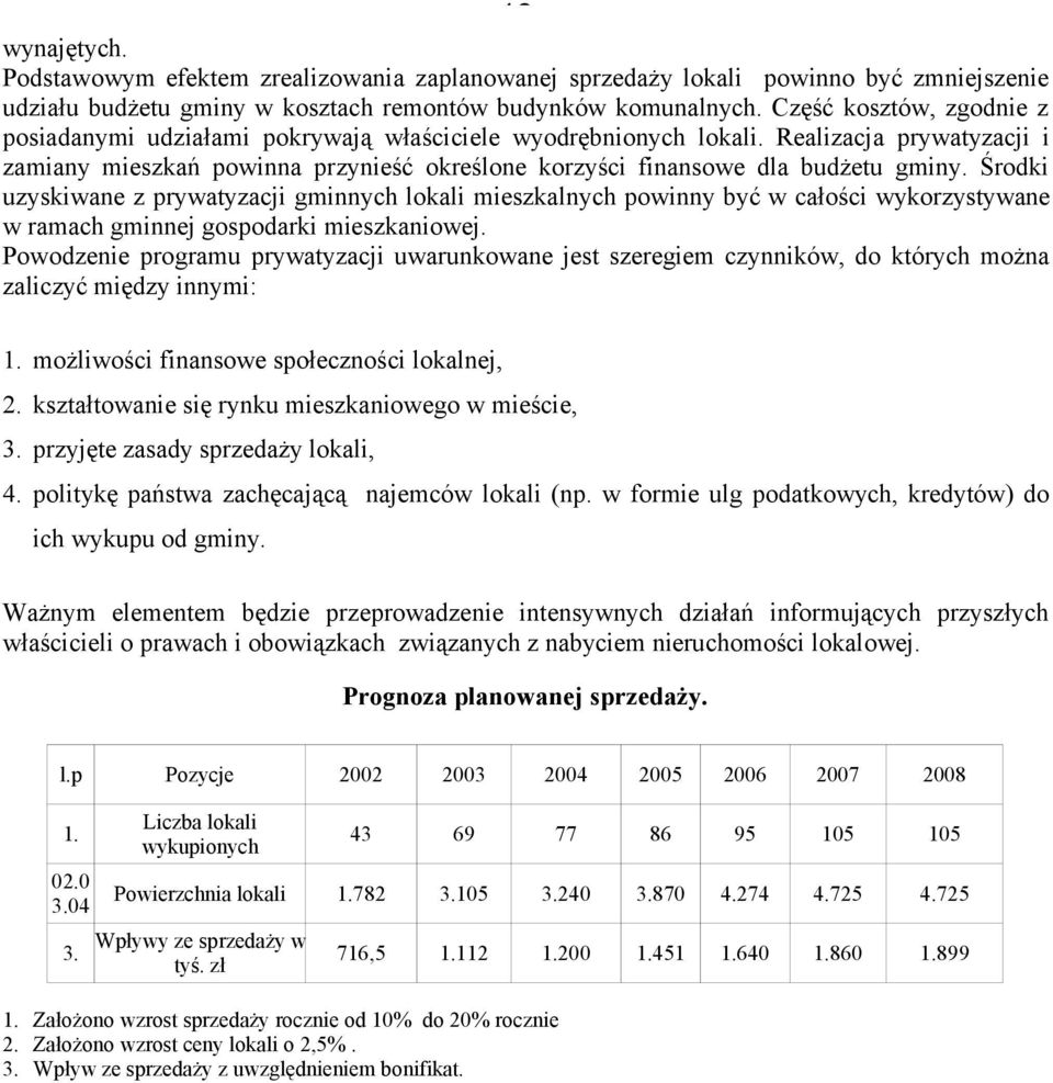 Środki uzyskiwane z prywatyzacji gminnych lokali mieszkalnych powinny być w całości wykorzystywane w ramach gminnej gospodarki mieszkaniowej.