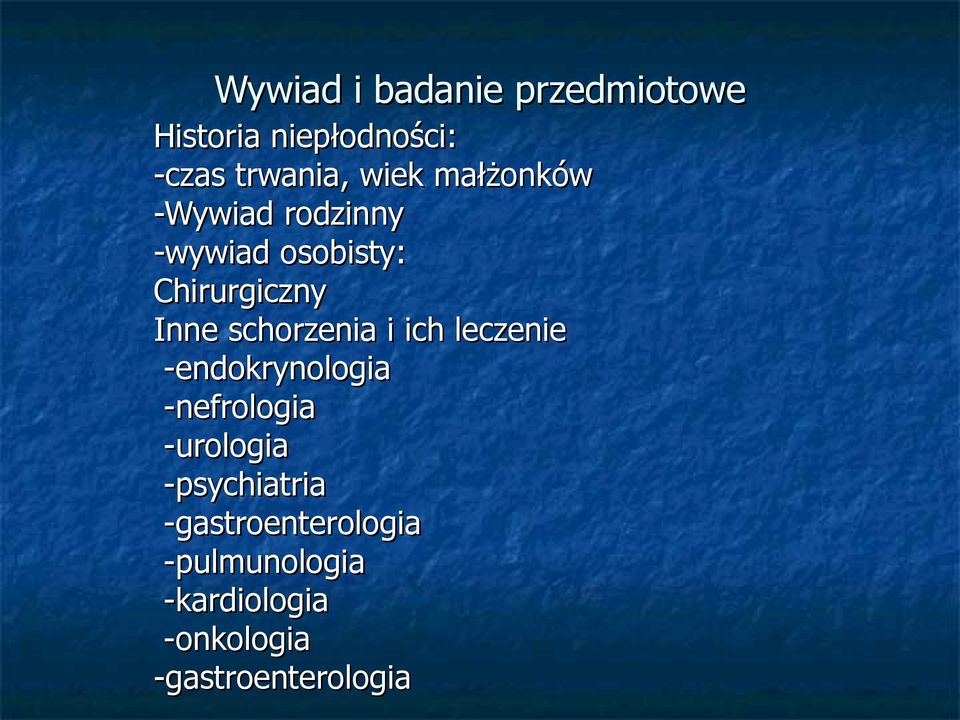 schorzenia i ich leczenie -endokrynologia -nefrologia -urologia