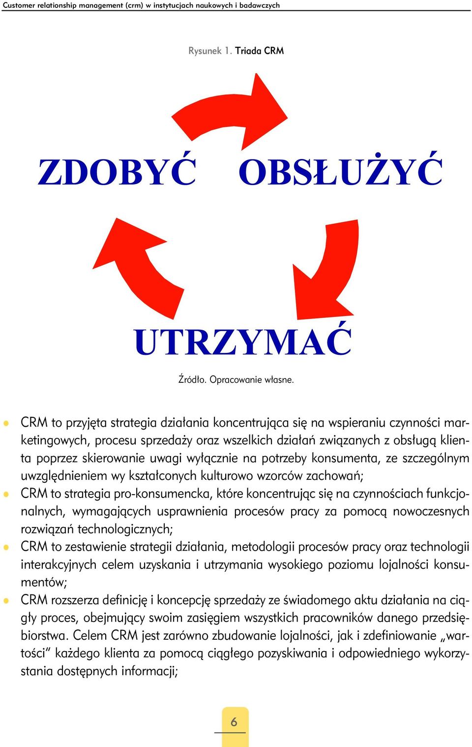 na potrzeby konsumenta, ze szczególnym uwzględnieniem wy kształconych kulturowo wzorców zachowań; CRM to strategia pro-konsumencka, które koncentrując się na czynnościach funkcjonalnych, wymagających