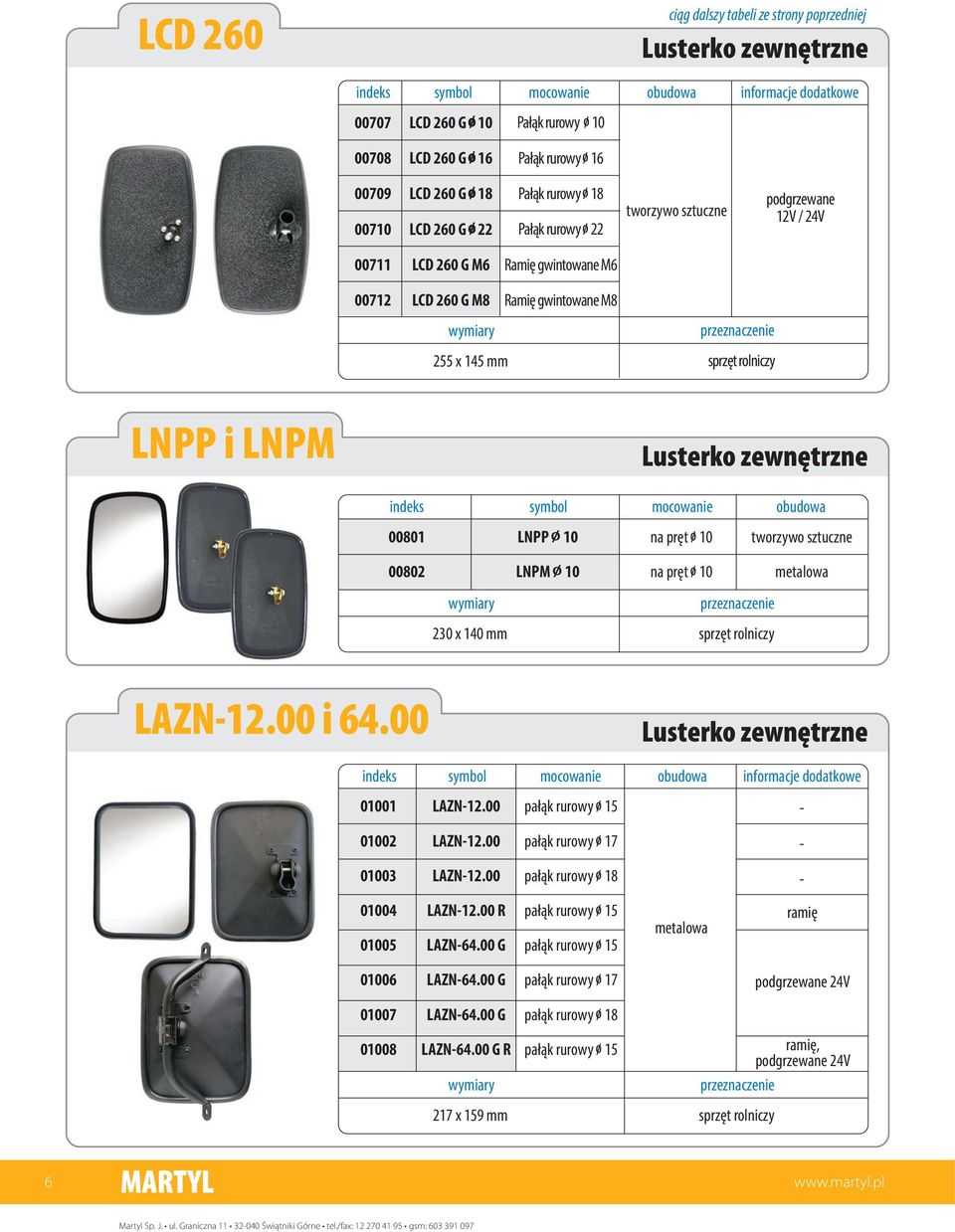 prêt 10 230 x 140 mm sprzêt rolniczy LAZN12.00 i 64.00 01001 LAZN12.00 15 01002 LAZN12.00 17 01003 LAZN12.00 18 01004 01005 LAZN12.00 R LAZN64.00 G 15 15 ramiê 01006 LAZN64.