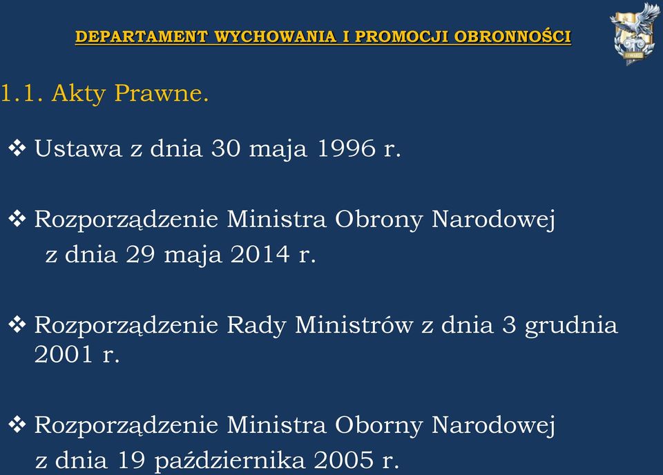 Rozporządzenie Ministra Obrony Narodowej z dnia 29 maja 2014 r.