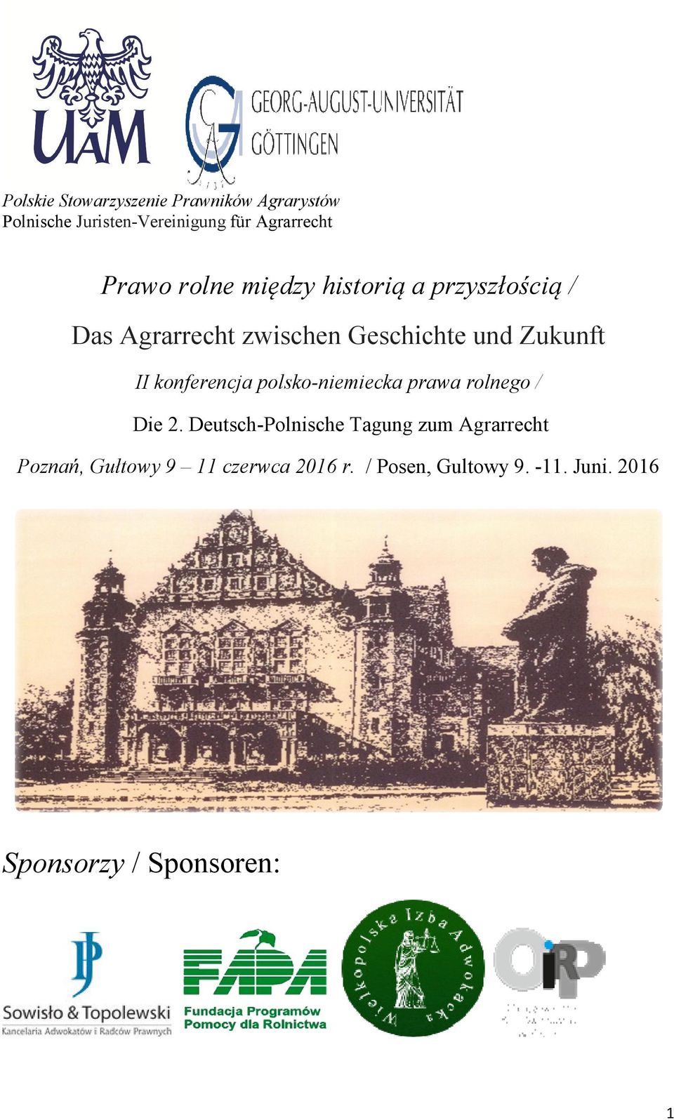 II konferencja polsko-niemiecka prawa rolnego / Die 2.