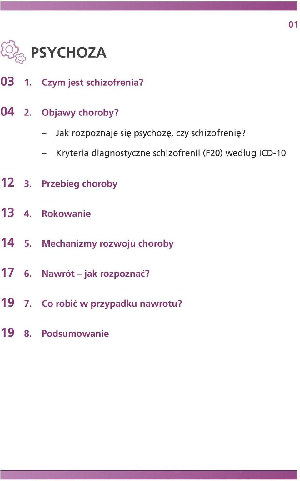 Kryteria diagnostyczne schizofrenii (F20) według ICD-10 12 13 14 17 19 19 3.