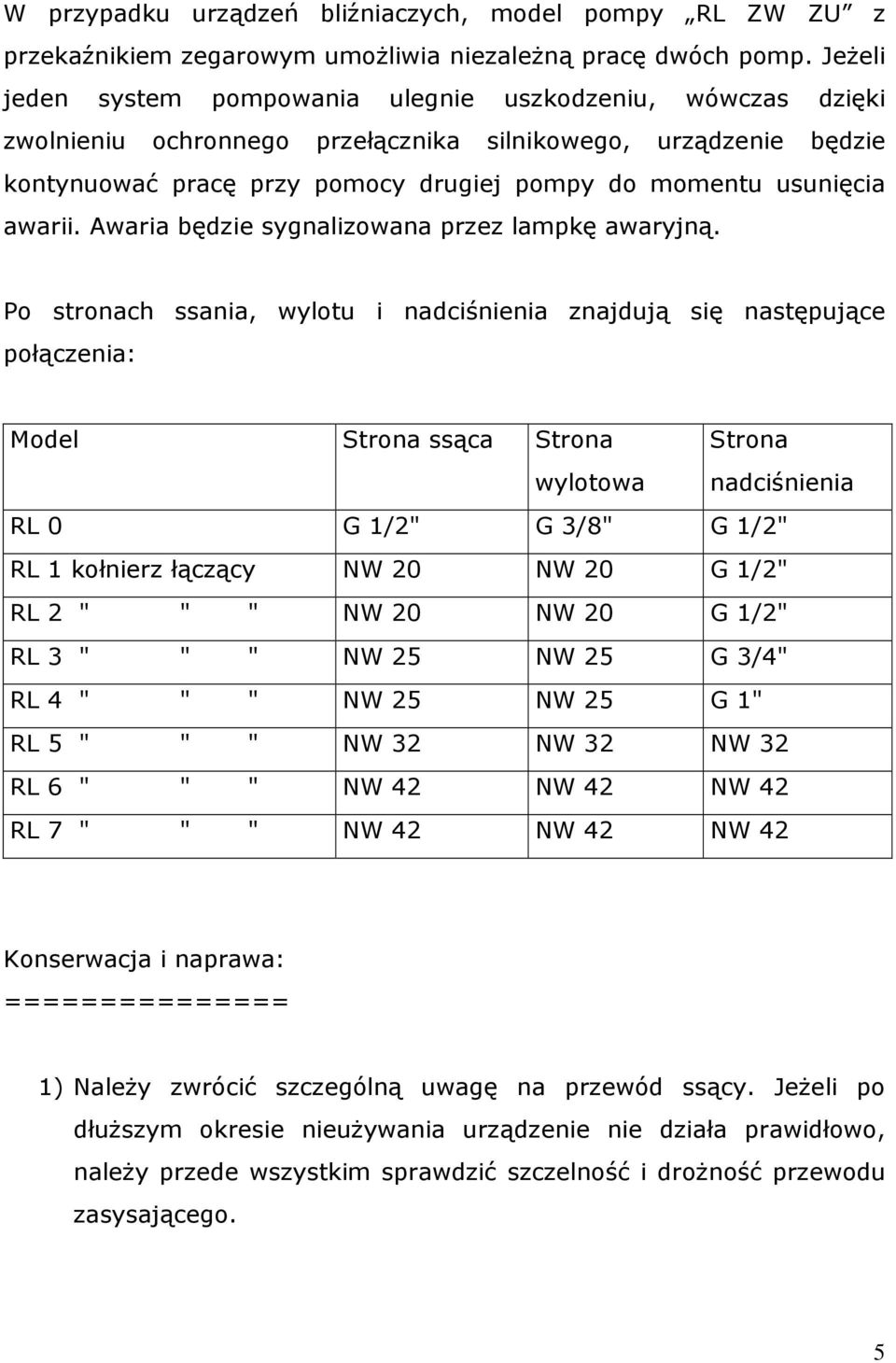 awarii. Awaria będzie sygnalizowana przez lampkę awaryjną.