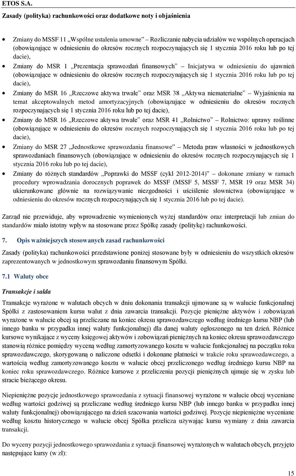 dacie), Zmiany do MSR 16 Rzeczowe aktywa trwałe oraz MSR 38 Aktywa niematerialne Wyjaśnienia na temat akceptowalnych metod amortyzacyjnych (obowiązujące w odniesieniu do okresów rocznych