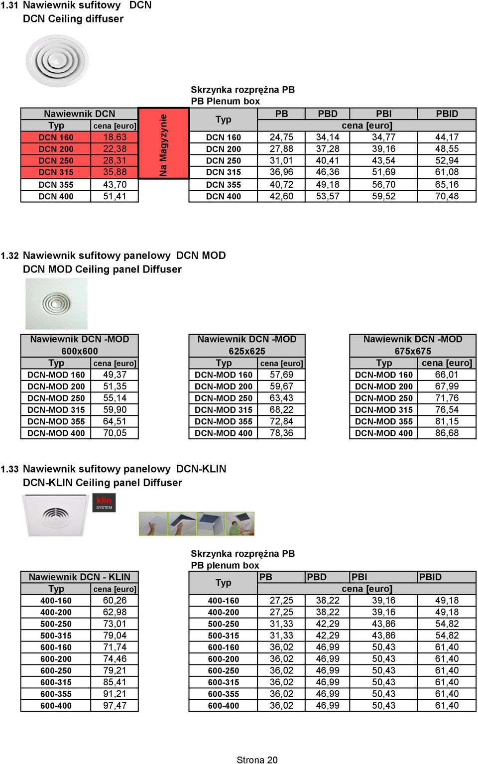 DCN 250 31,01 40,41 43,54 52,94 DCN 315 35,88 DCN 315 36,96 46,36 51,69 61,08 DCN 355 43,70 DCN 355 40,72 49,18 56,70 65,16 DCN 400 51,41 DCN 400 42,60 53,57 59,52 70,48 1.