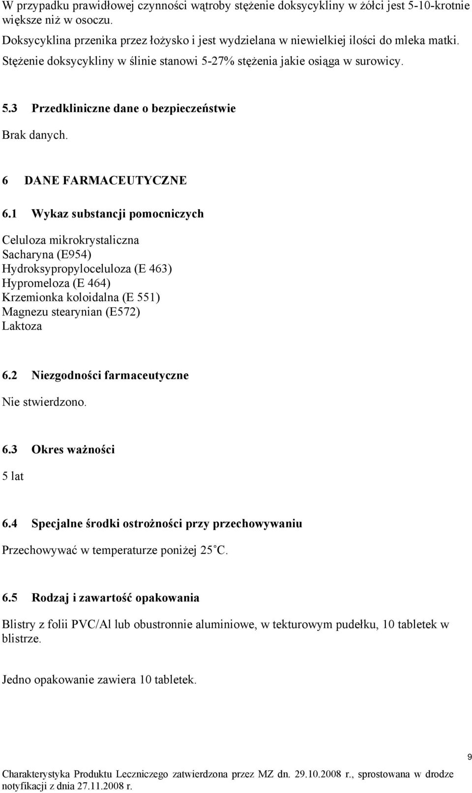 6 DANE FARMACEUTYCZNE 6.